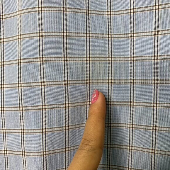 Borrelli Napoli Men's Blue Plaid Long Sleeve Button Down Shirt Size 15 1/2 - Picture 12 of 16